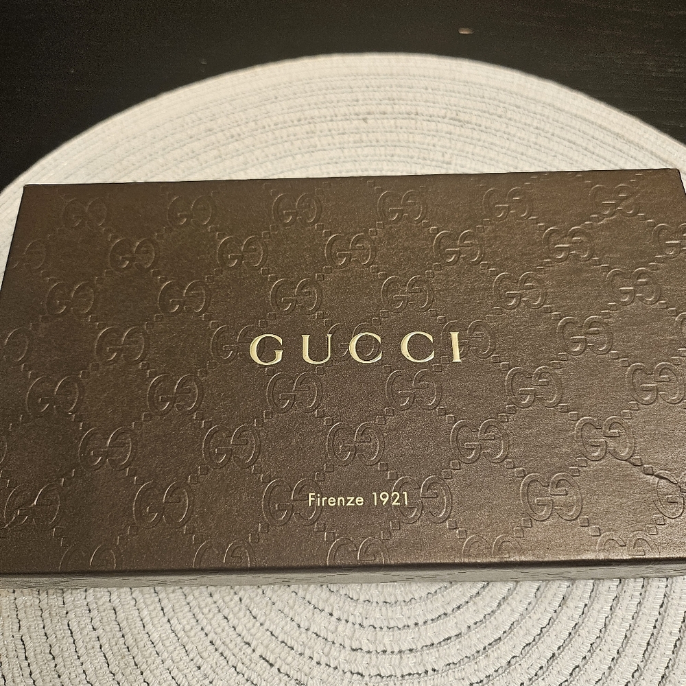 Gucci Python Continental Wallet w/ Crystal GG Log… - image 10